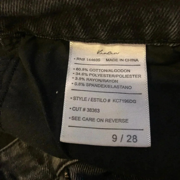 KanCan High Waisted Skinny Black Jeans - Picture 3 of 5